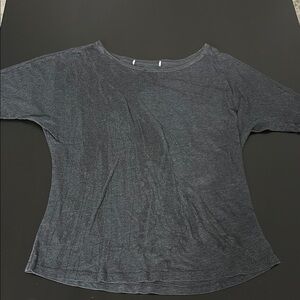 Women's Gray Top with palm tree design